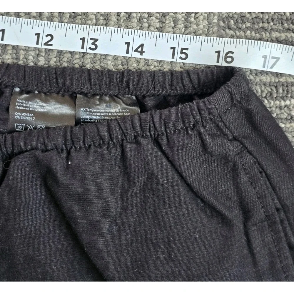 H&M black linen